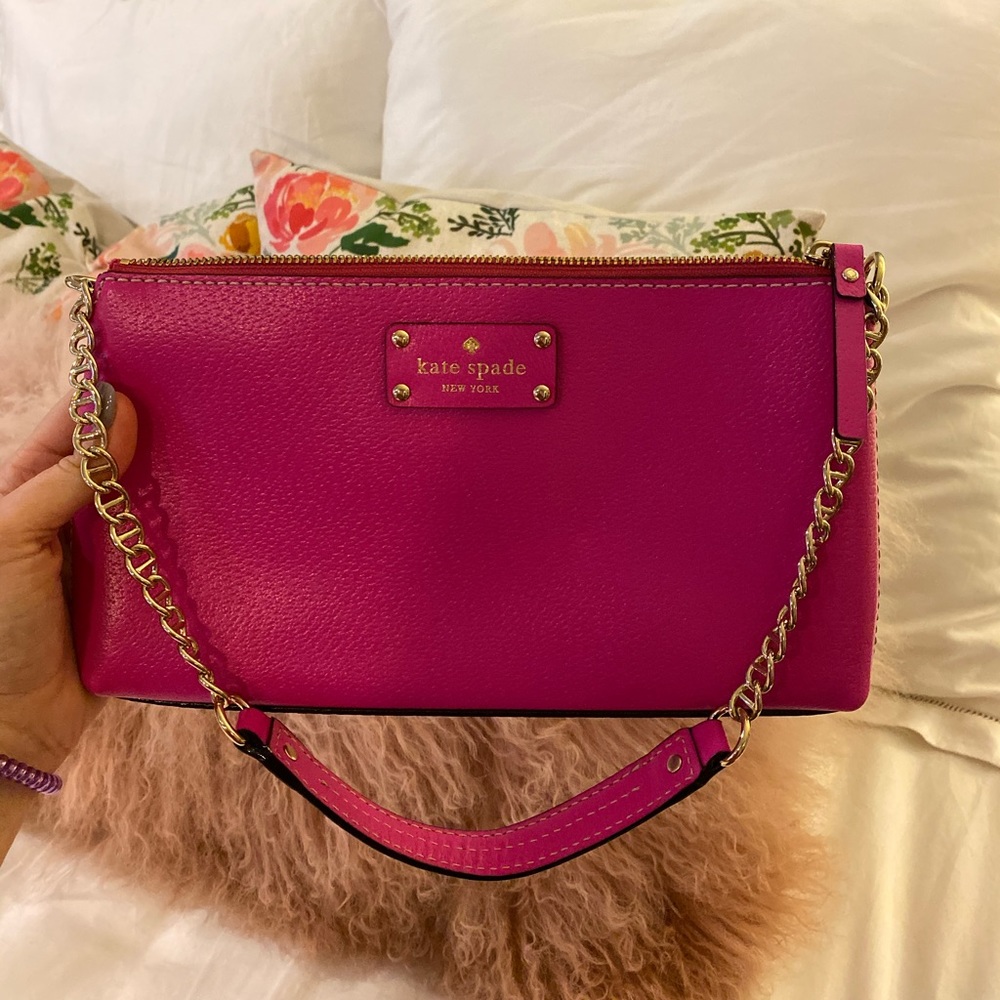 KATE SPADE HOT PINK SHOULDER BAG